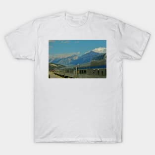 Canadian train in the Rockies T-Shirt